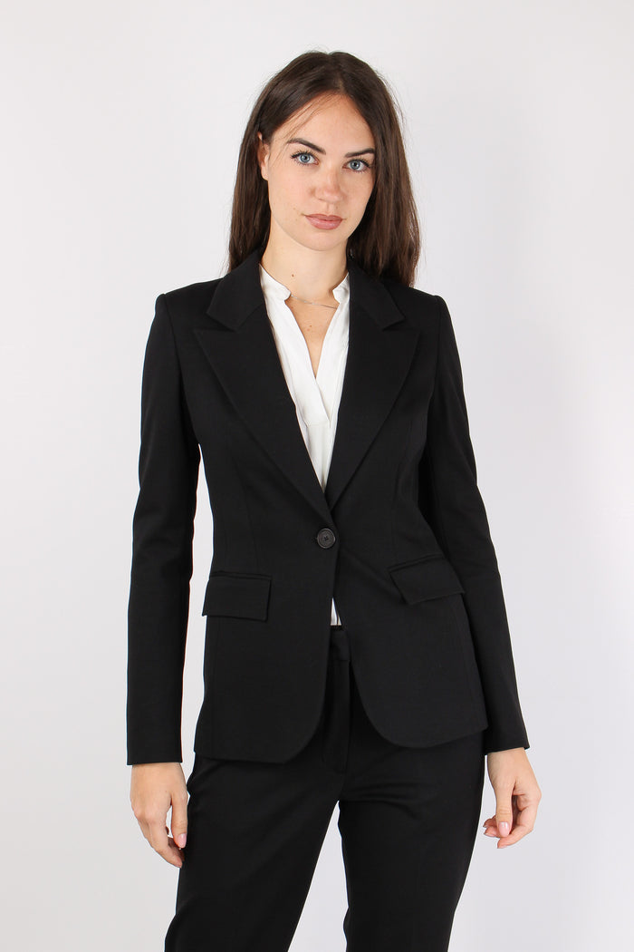 Giacca Monopetto Punto Milano Nero-3