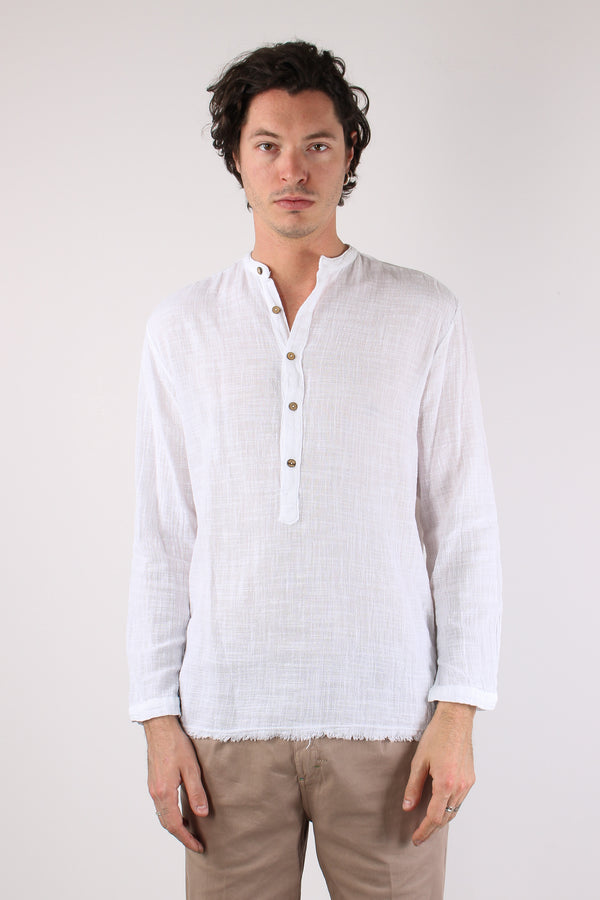 Camicia Serafino Kaftano Bianco