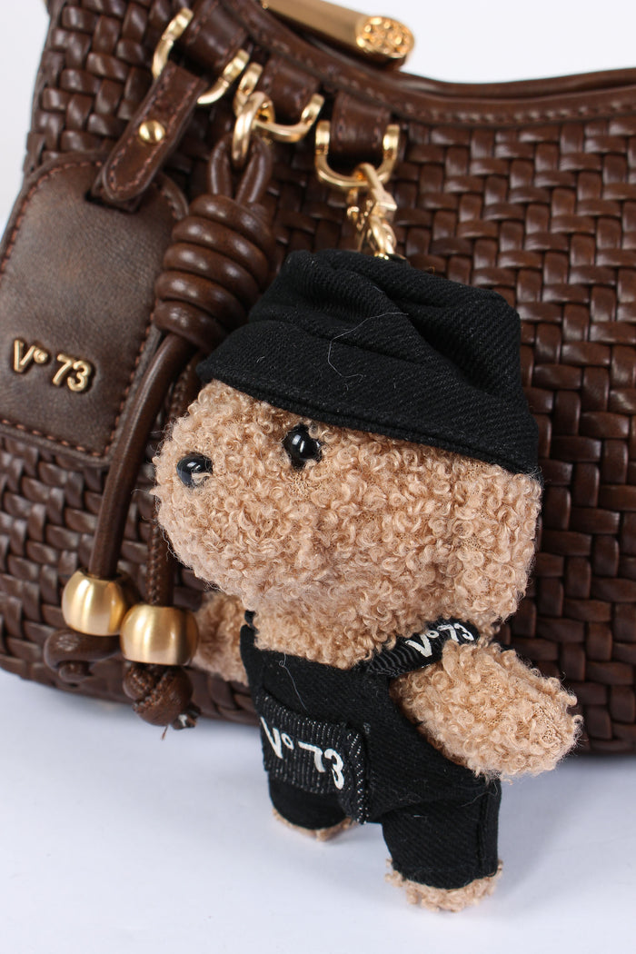 Zelda Pochette Intreccio Ecopelle Moro-7