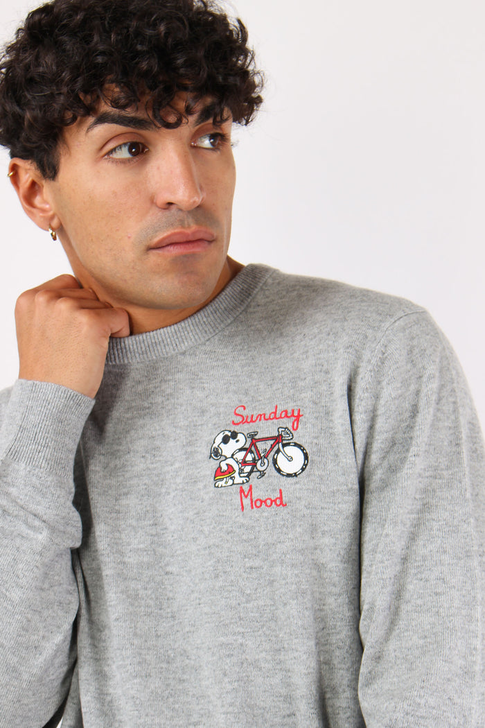 Girocollo Snoopy Bike Grigio-8