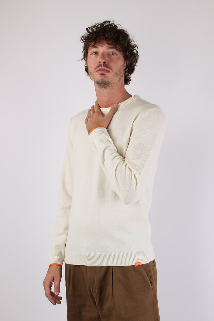 Maglia Lana Logo Bianco-4