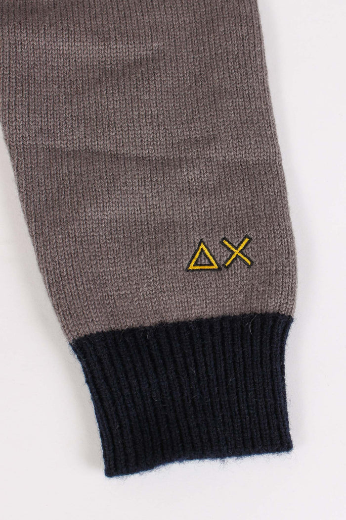 Pullover Lana Cashmere Bicolor Navy/grigio-5