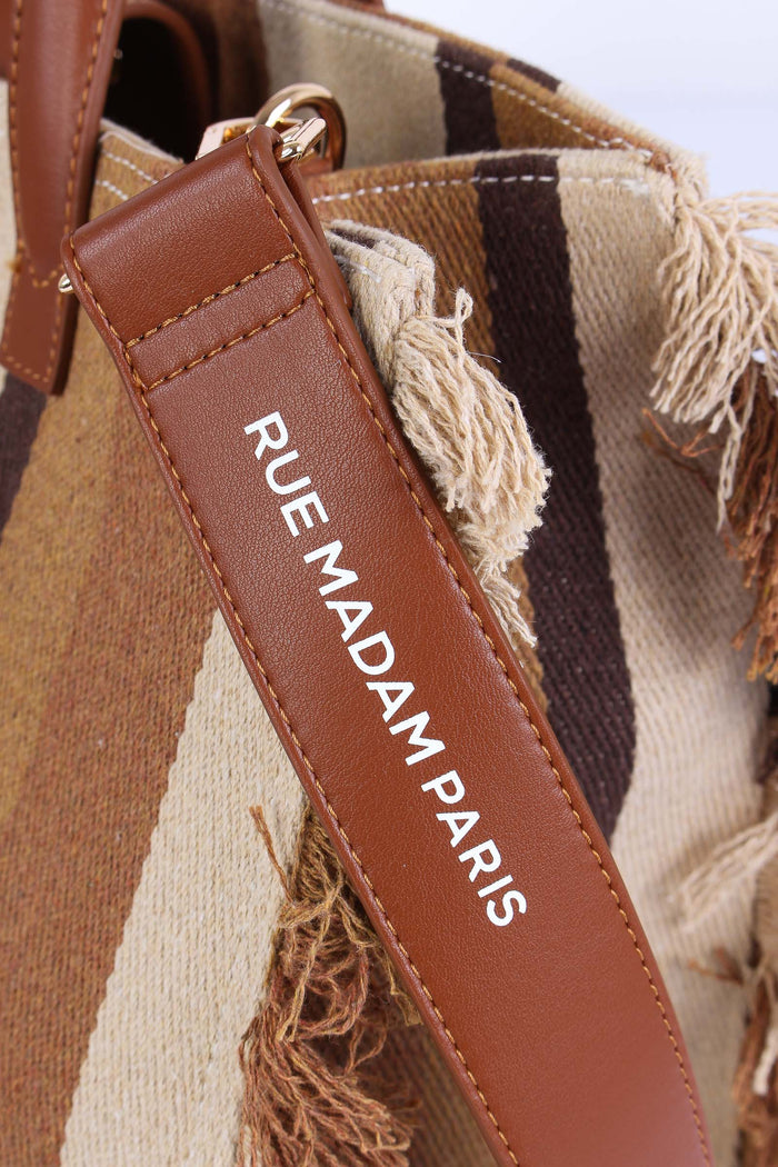 Shopping Strass Stripes Brown-8