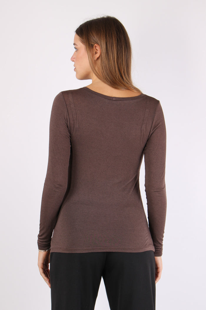 Maglia Girocollo Misto Cashmer Moro-4