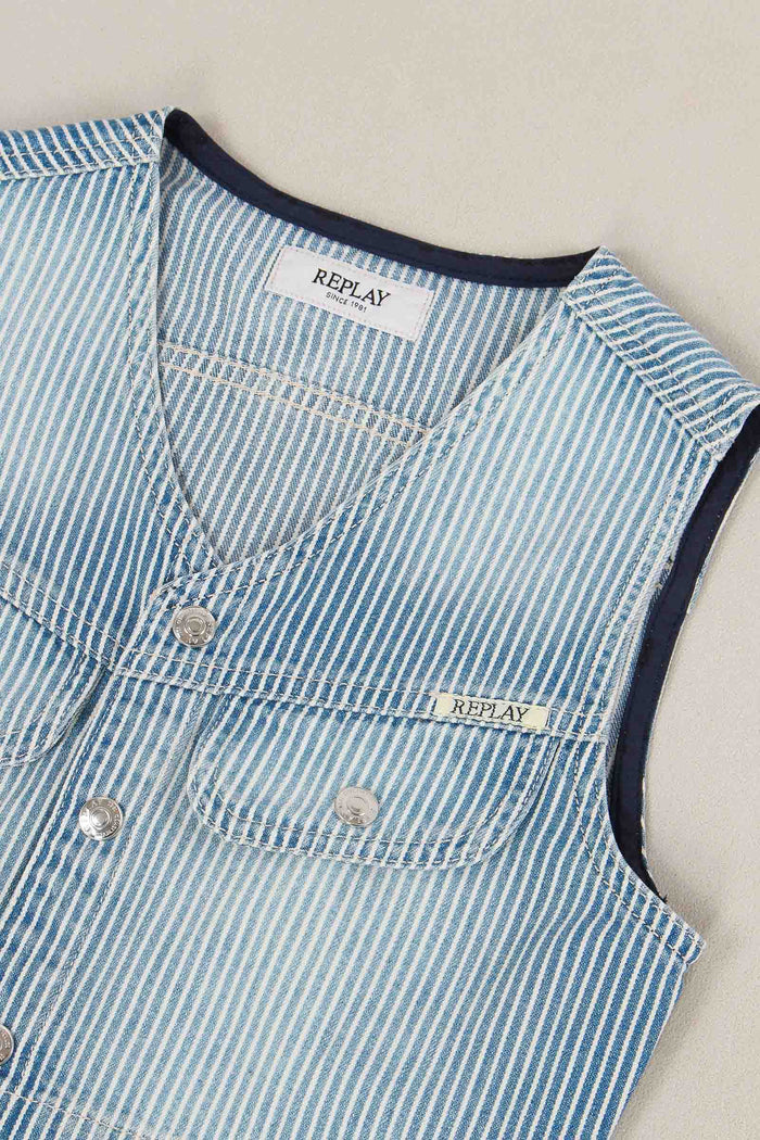 Top Cropped Denim Riga Denim-4