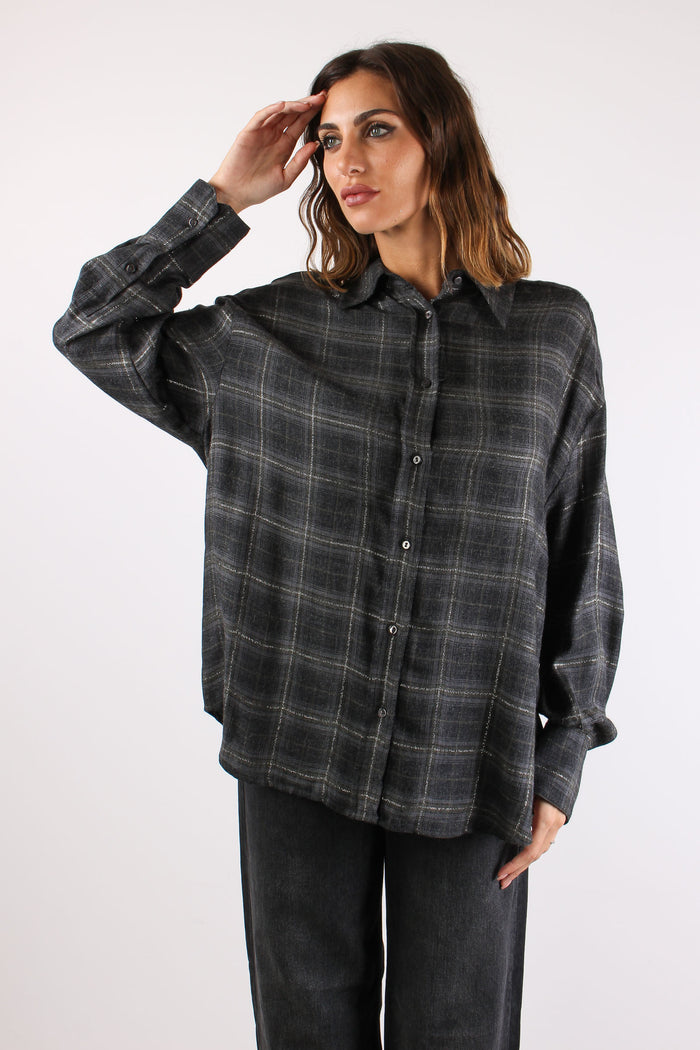 Camicia Quadro Over Sparkly Check-4