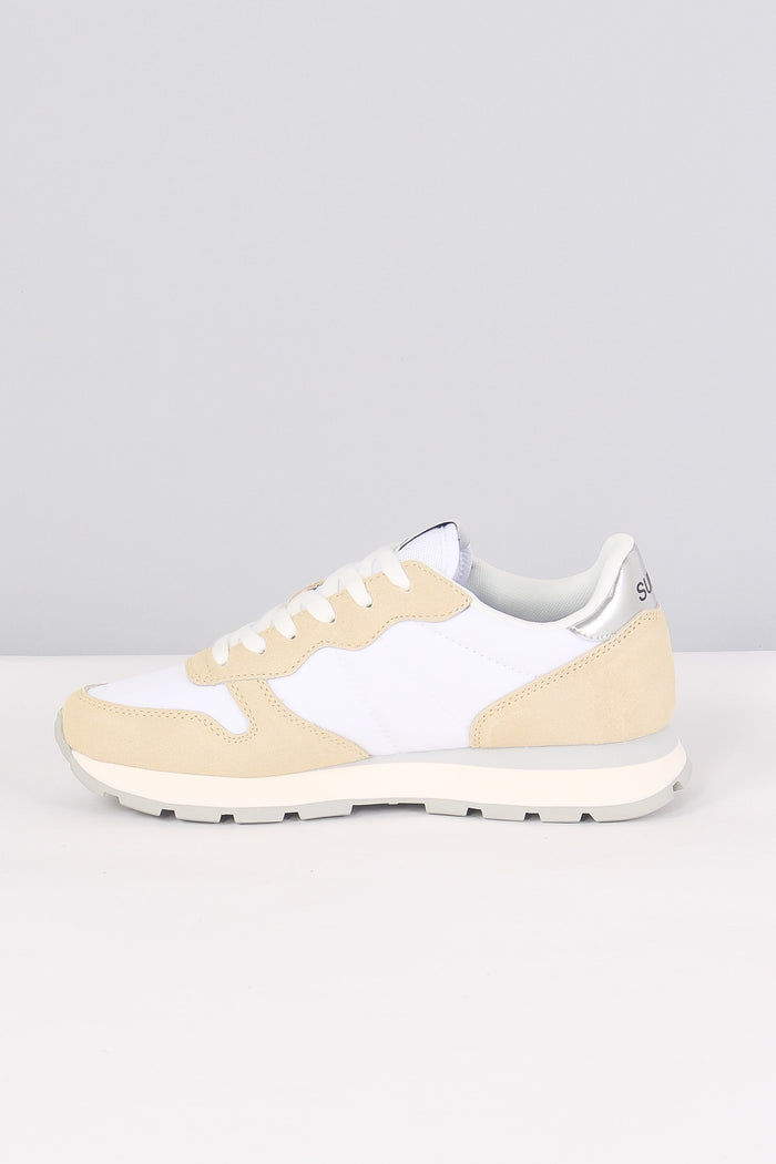 Sneaker Ally Gold Silver Bianco-4