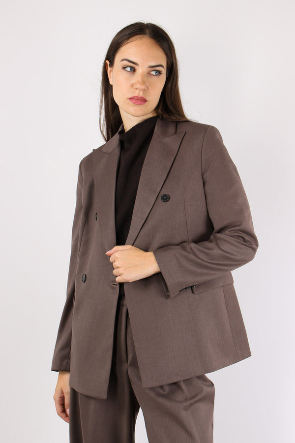 Giacca Lunga Doppiopetto Orzo-2