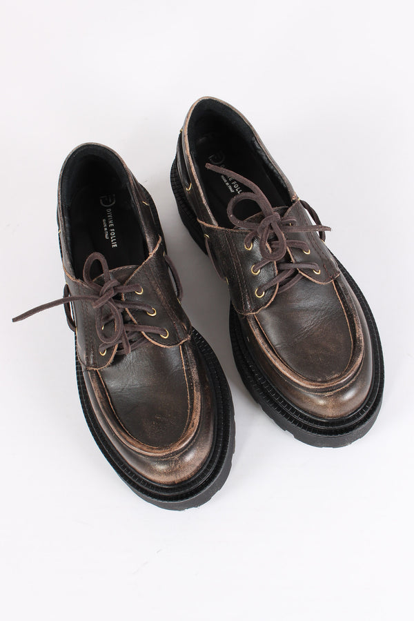 Scapra Barca Pelle Spazzolata Moro-2