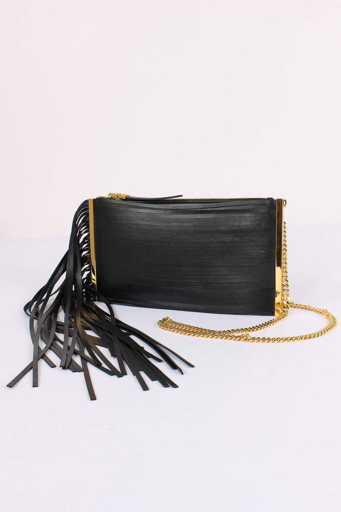 Pochette Frange Nero-6