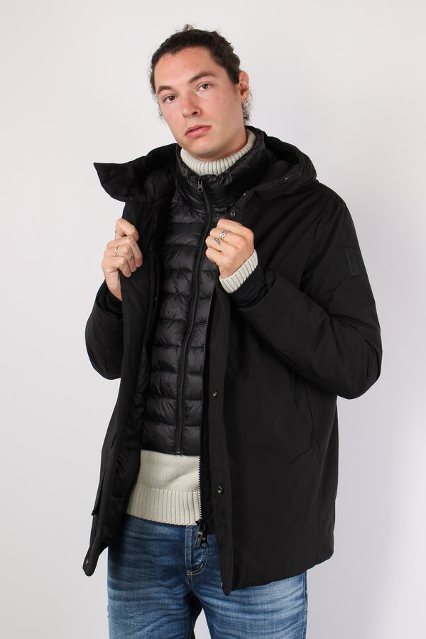 Parka Nylon Liscio Black-2