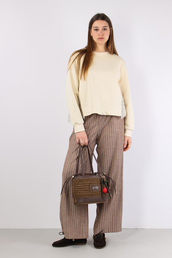 Felpa Lati Pizzo Burro-2