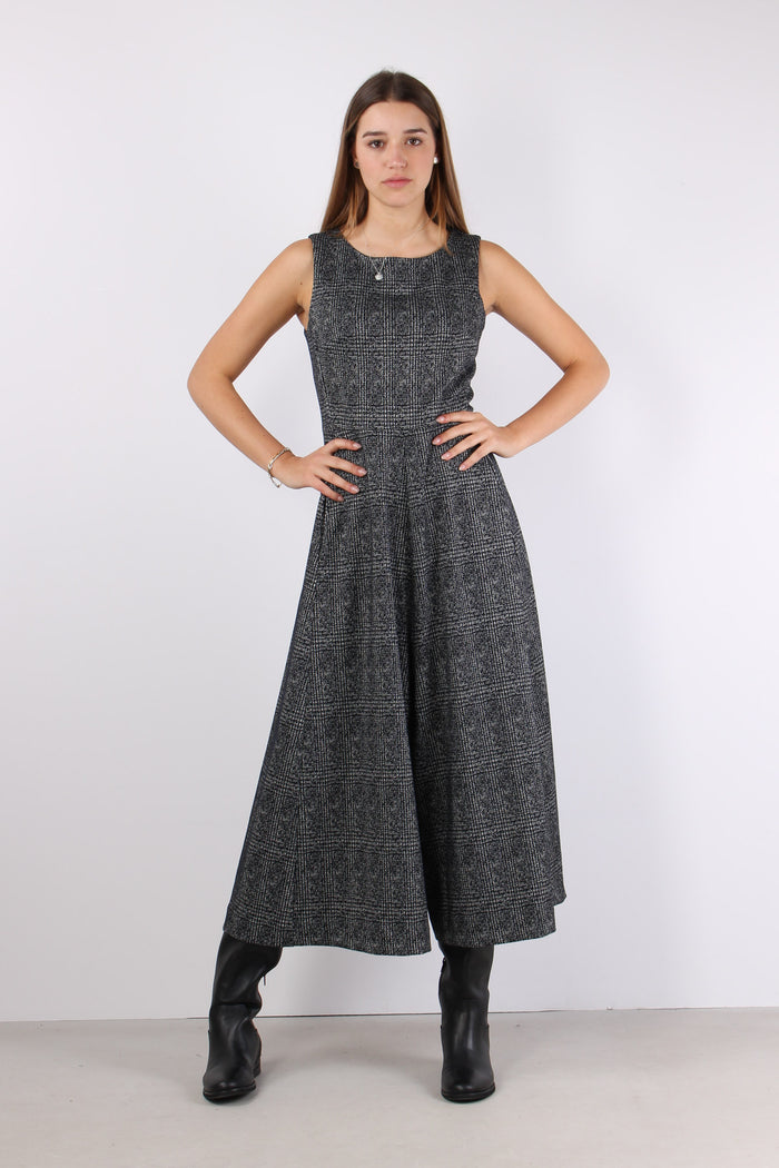 Tuta Pantalone Palazzo Nero/grigio