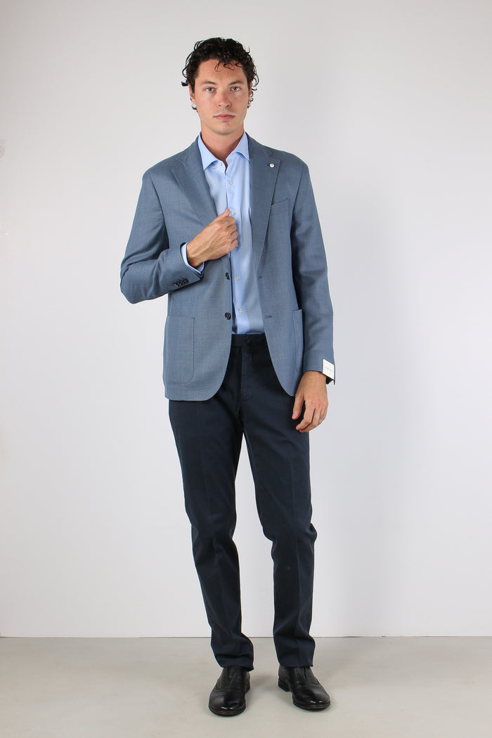 Giacca Tasca Toppa Drop Sette Azzurro-6