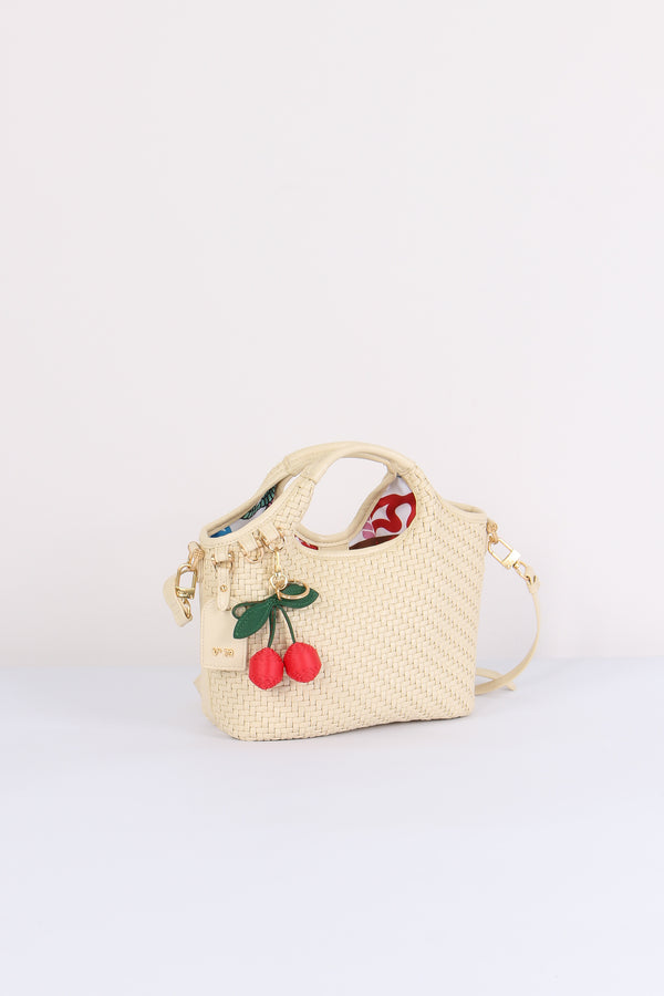 Zelda Shopping Mini Intreccio Off White-2
