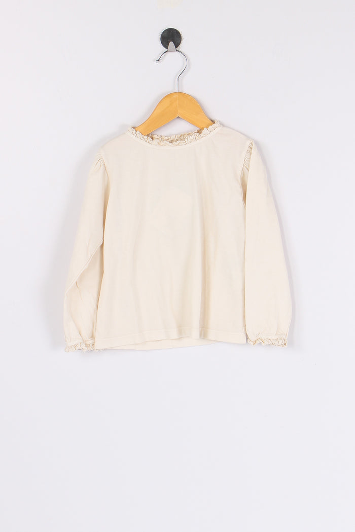 T-shirt Manica Lunga Ivory