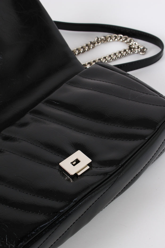 Tracolla Maxi Matelasse Vintag Nero-7