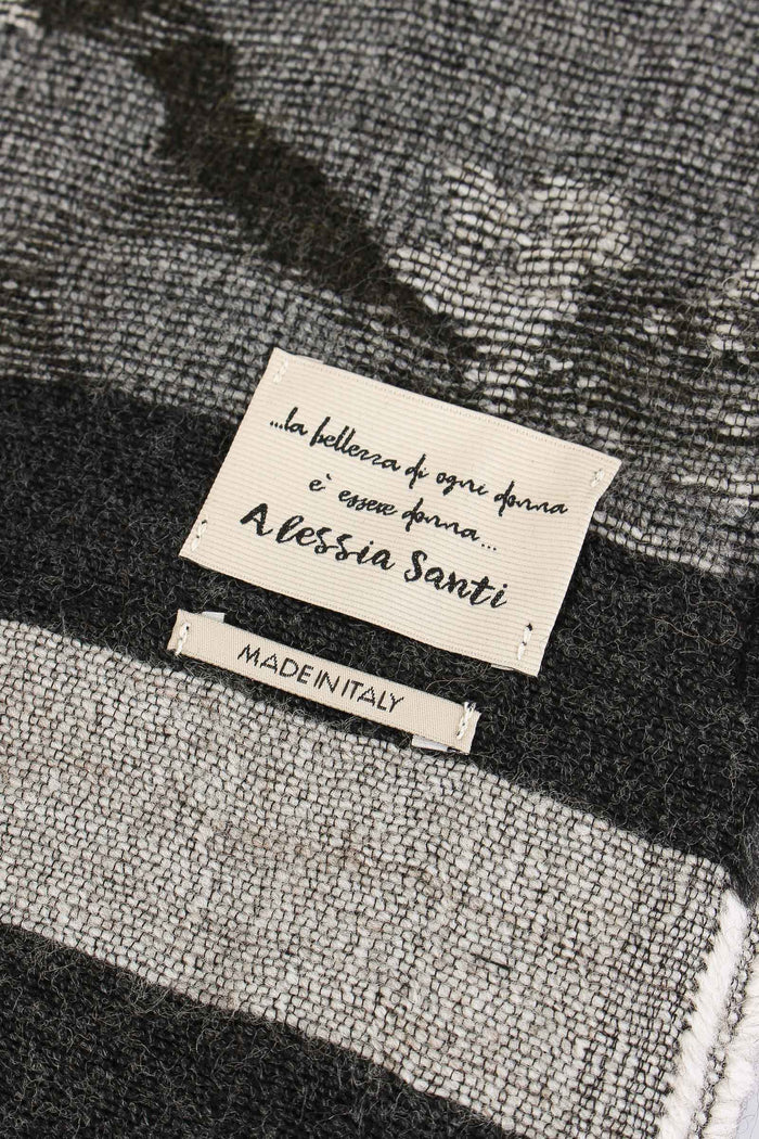 Sciarpa Frange Grigio/nero-4