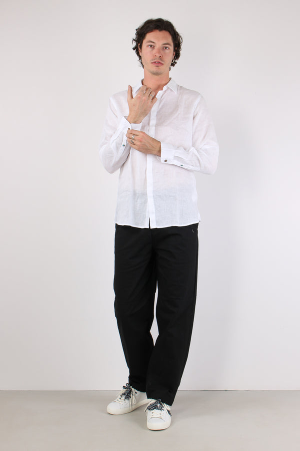 Camicia Lino Colletto Bianco-2