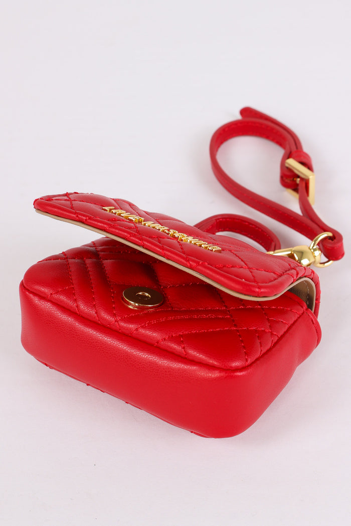 Portachiavi Mini Bag Matelasse Rosso-3