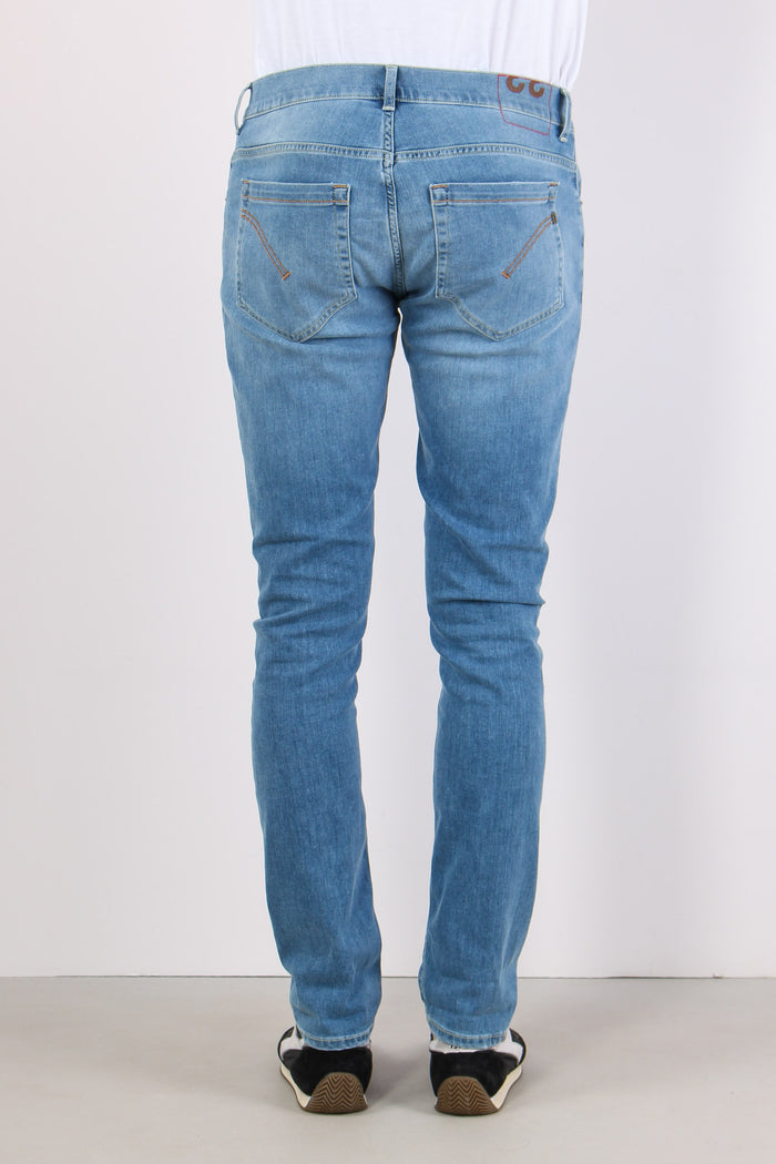 George Denim Slavato Risvolto Denim Chiaro-5