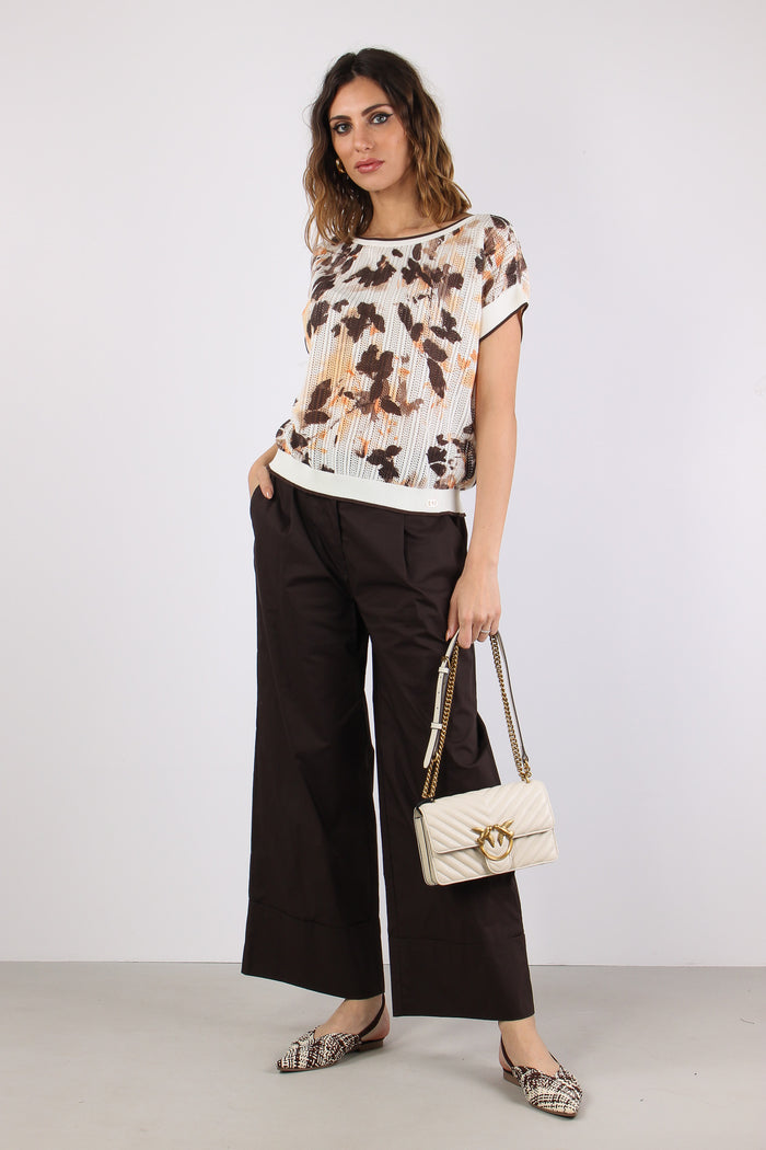 Blusa Traforata  Fantasia Brown Shades