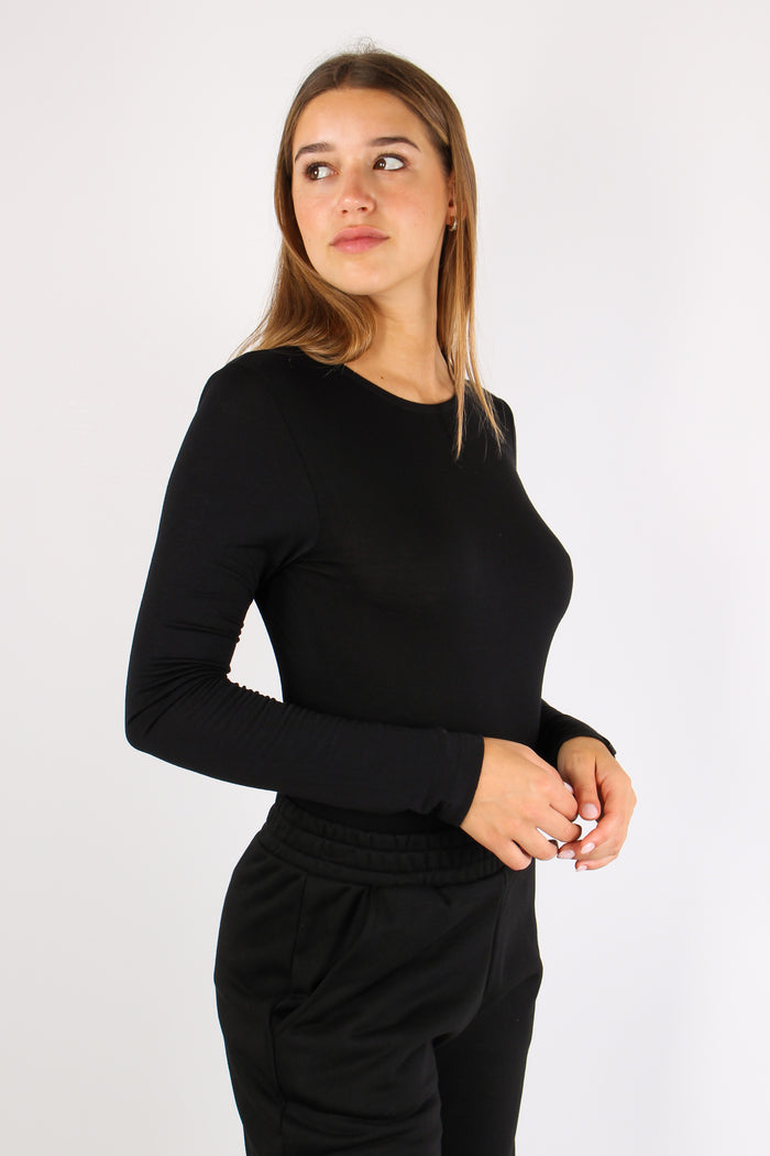Body Viscosa Oblo Dietro Nero-9