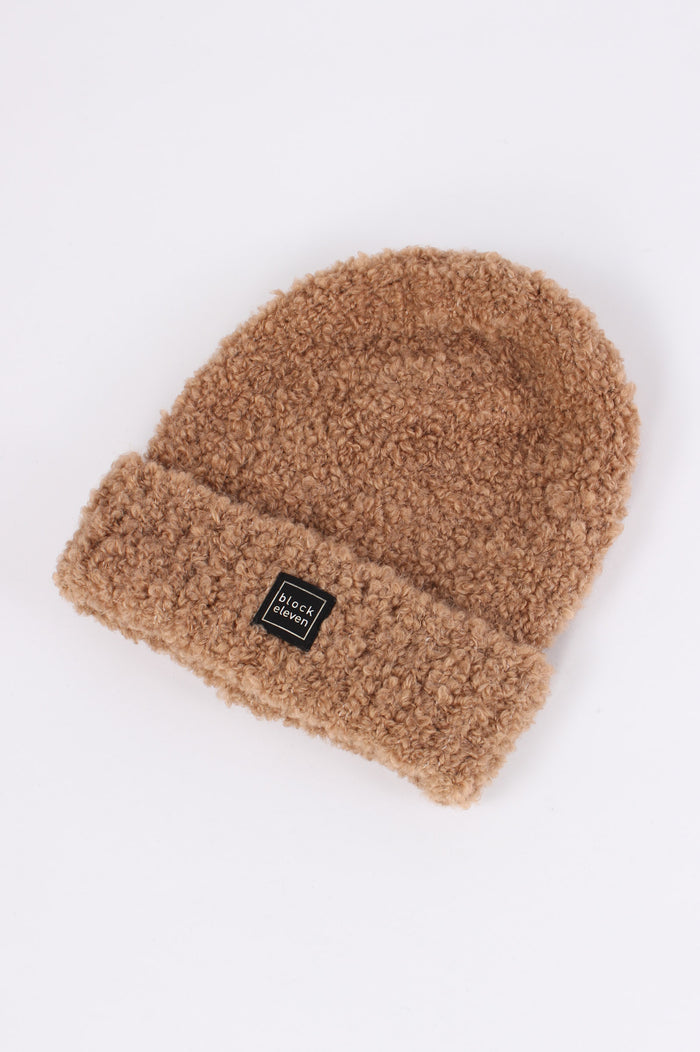 Cuffia Boucle Cammello-3