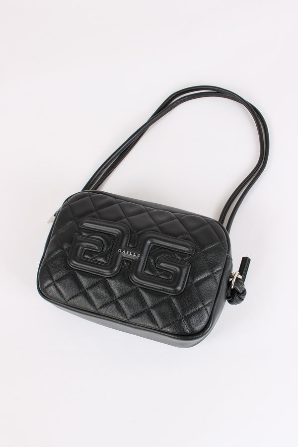 Mini Pochette Matelasse Double Nero-2