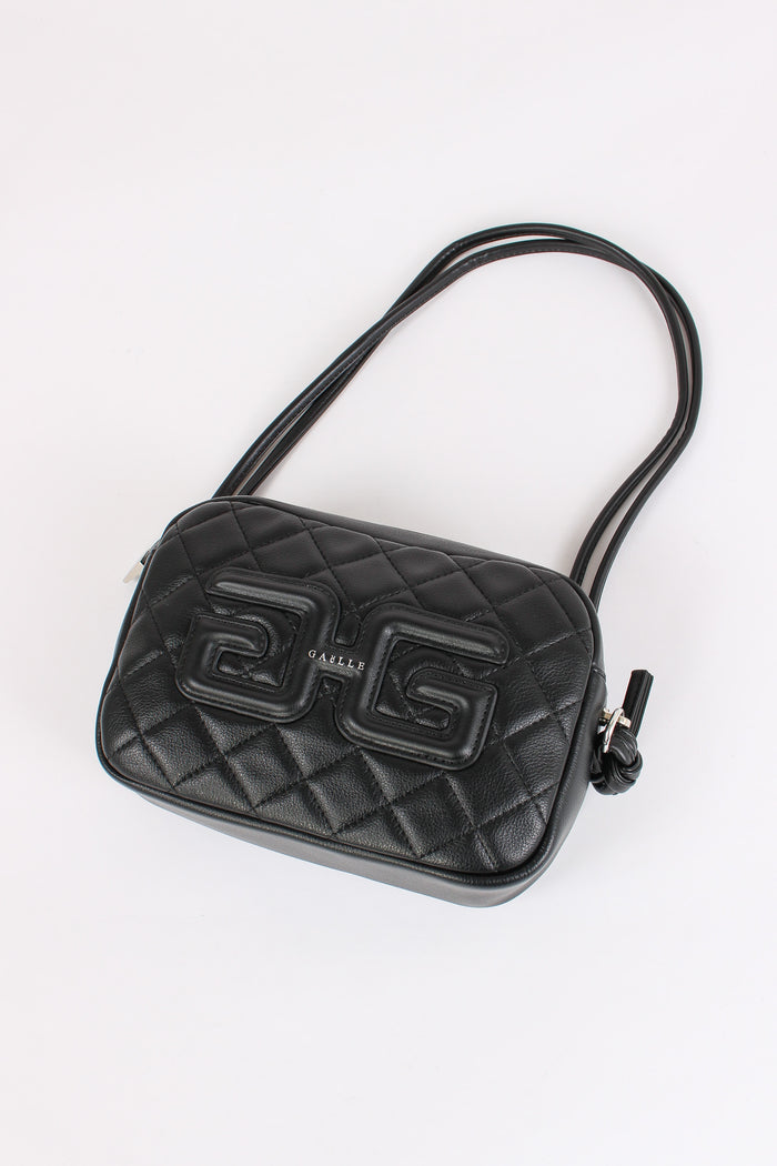 Mini Pochette Matelasse Double Nero-2