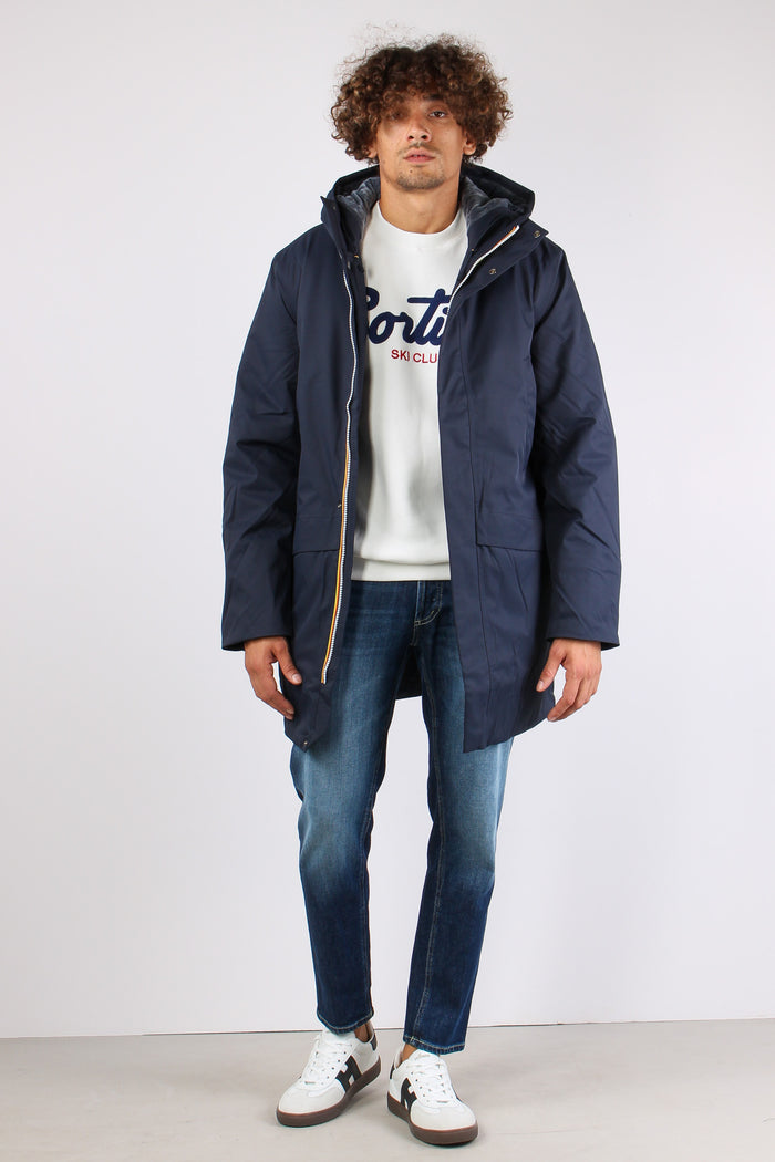 Giubbotto Lungo Inserto Marmot Blue-6