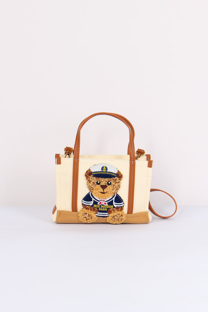 Shopping Mini Canvas Orso Bicolor Cookie