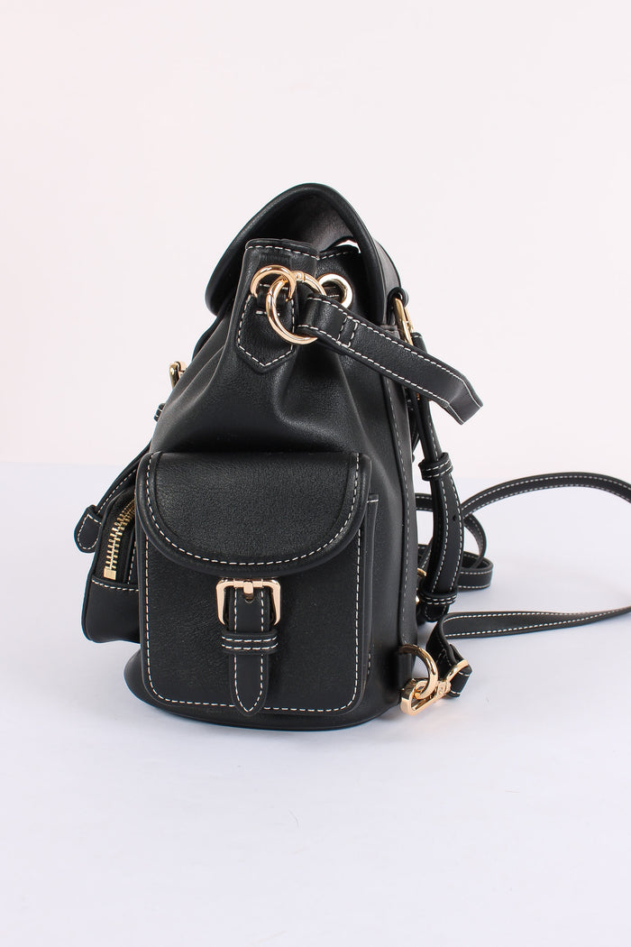 Zaino Logo Multi Tasche Black-4