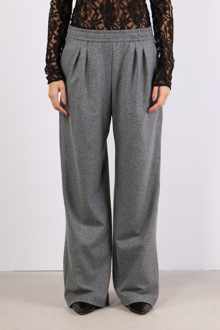 Ramona Pantalone Flanella Pala Grigio Corvo-2