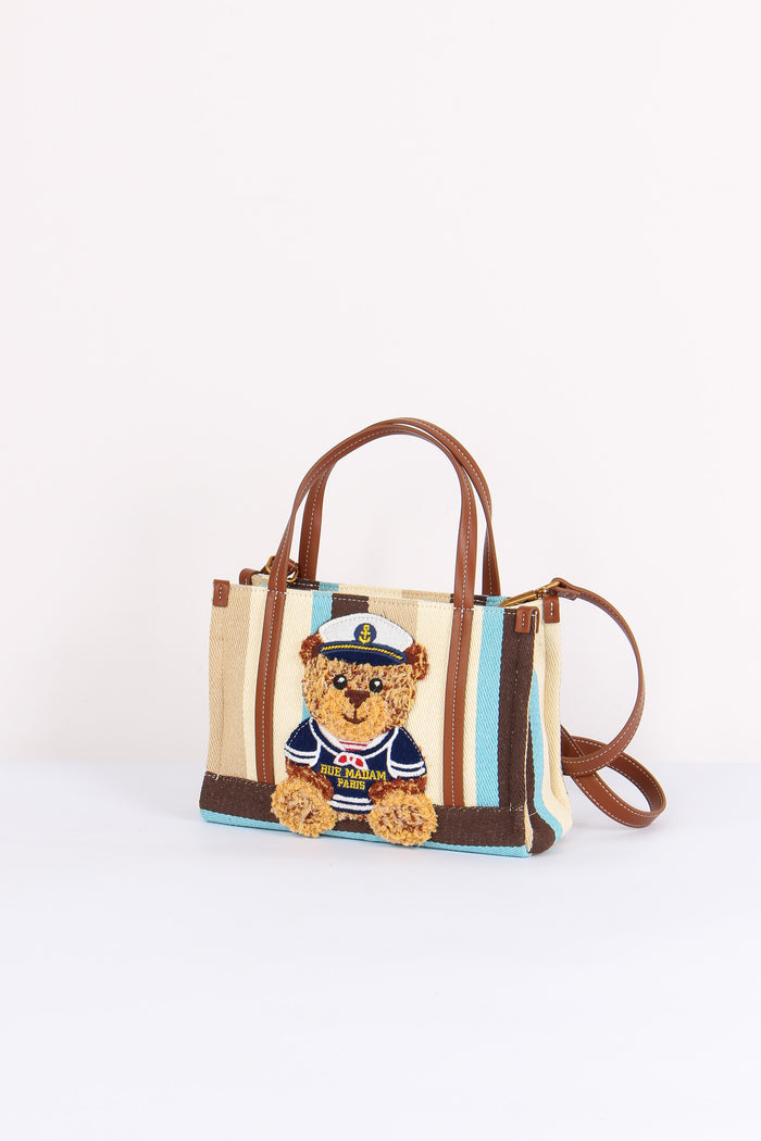 Shopping Mini Canvas Orso Multi Brown-2