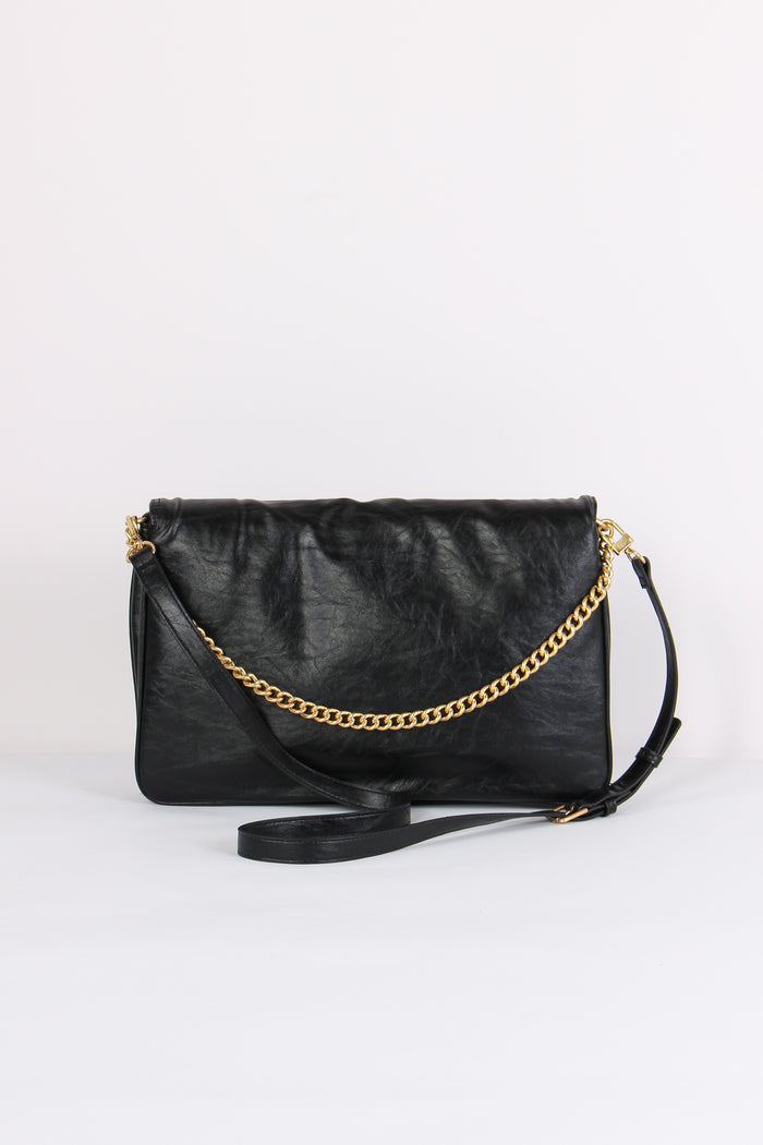 Louise Maxi Pochette Logo Nero-3
