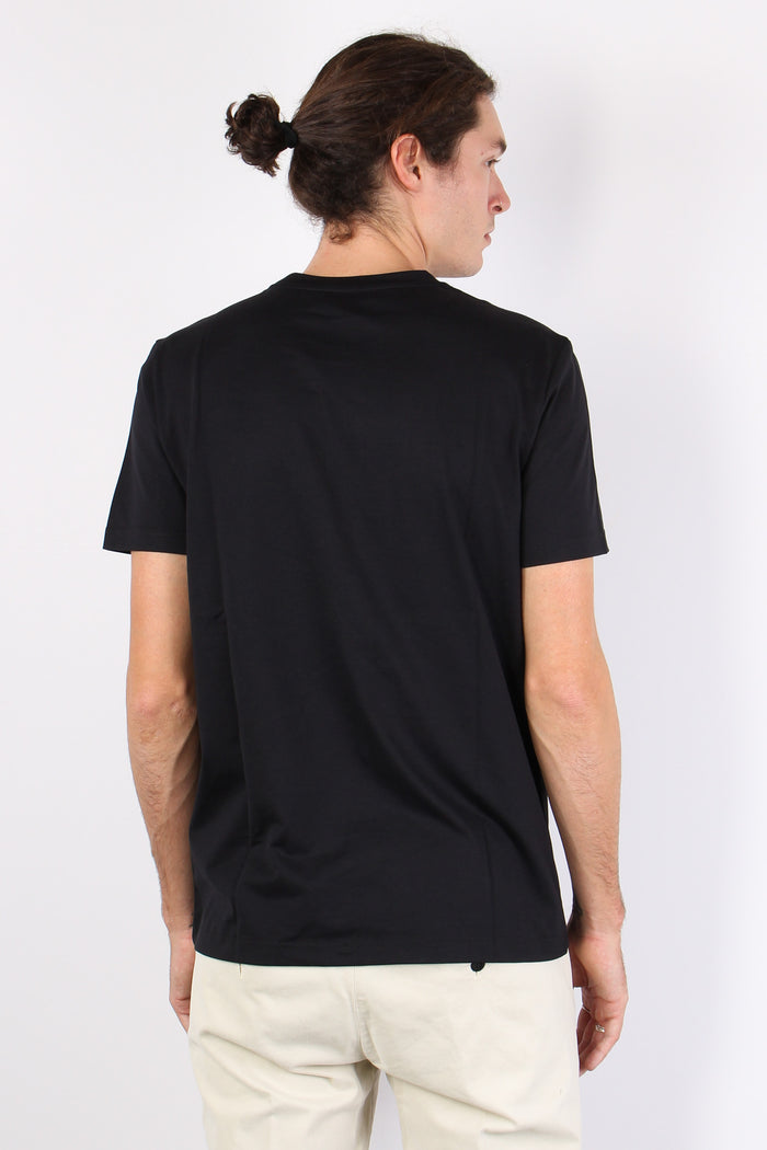 T-shirt Logo Gommato Nero-3