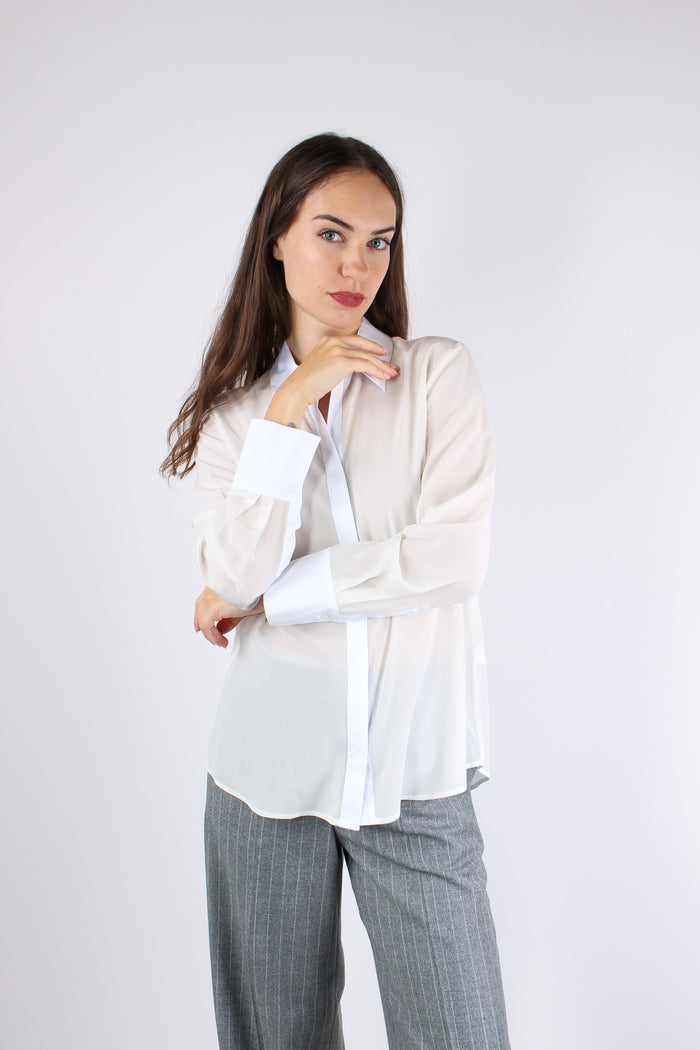 Camicia Polsino Alto Bianco-7