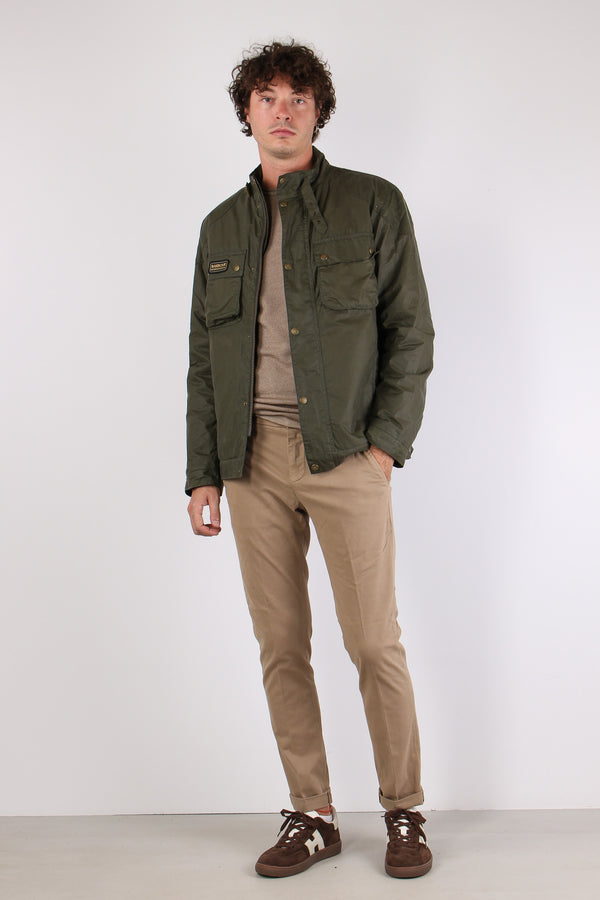 Winter Merton Wax Jacket Olive Night-2