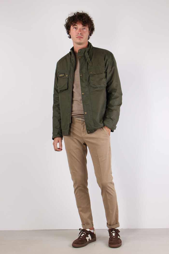 Winter Merton Wax Jacket Olive Night-2