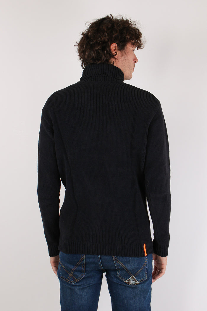 Maglia Collo Alto Black-5