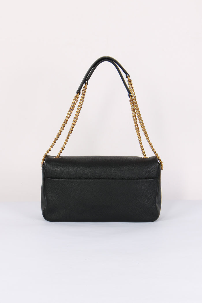 Tracolla Click Soft Horizontal Chain Nero/antique Gold-3