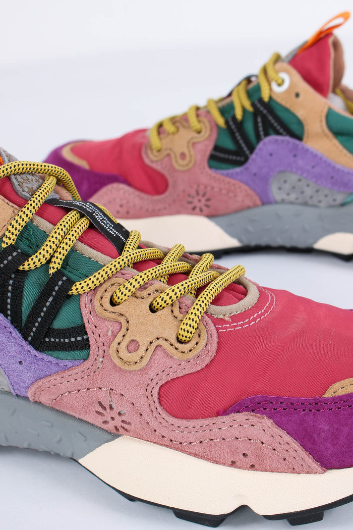 Sneakers Yamano Suede Nylon Burgundy/fucsia-6