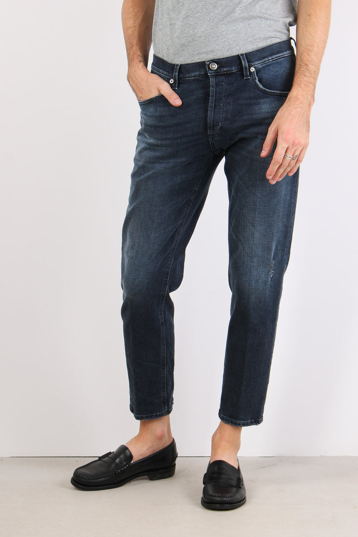 Brighton Denim Micro Rotture Blu Notte-5