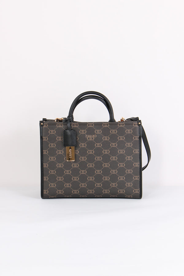 Shopping Rigida Monogram Nero