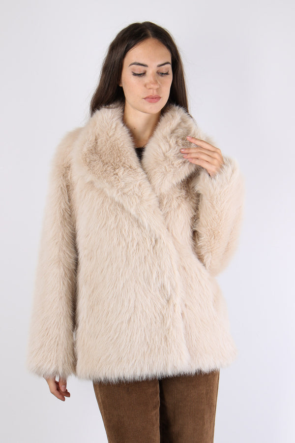 Penny Ecopelliccia Corta Doppi Off White-2