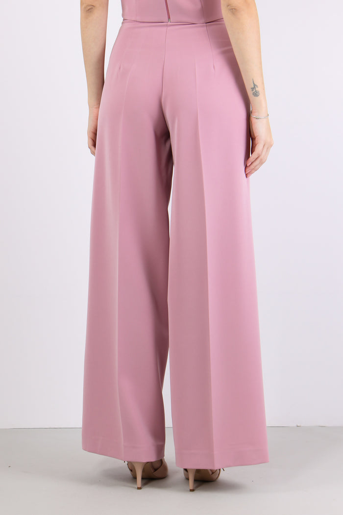 Pantalone Palazzo Tessuto Tecnico Our Pink-4