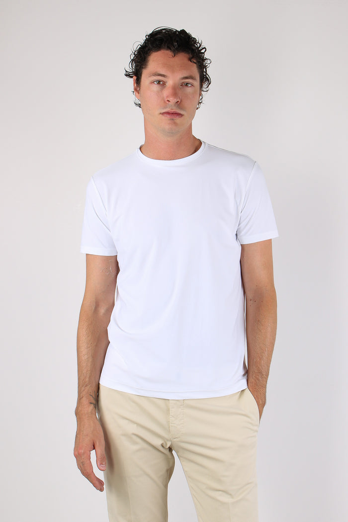 T-shirt Tessuto Tecnico Bianco