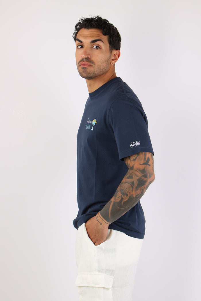 T-shirt Scritta Ricami Business Glass-6