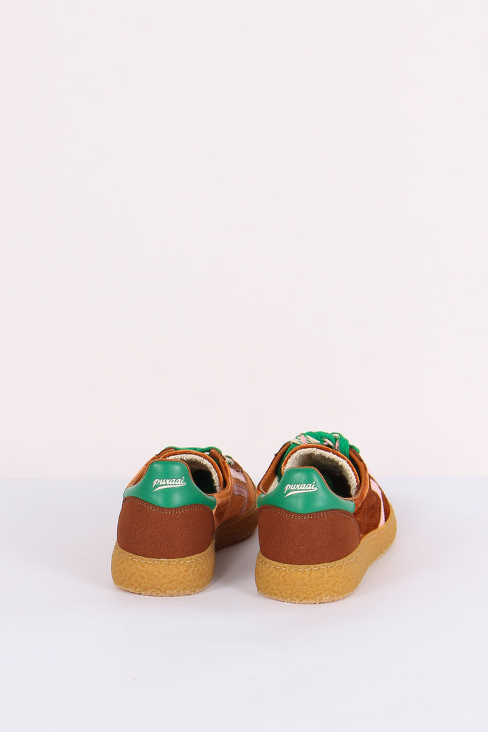 Sneakers  Bimateriale Bronze-3